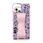 Slim Protection Case - STAND & RING RIBBON Sakura Pink［ Rune Naito - RUNE Girl Retro & Modern - Purple ］