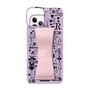 Slim Protection Case - STAND & RING RIBBON Sakura Pink［ Rune Naito - RUNE Girl Retro & Modern - Purple ］