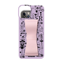 Slim Protection Case - STAND & RING RIBBON Sakura Pink［ Rune Naito - RUNE Girl Retro & Modern - Purple ］