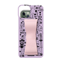 Slim Protection Case - STAND & RING RIBBON Sakura Pink［ Rune Naito - RUNE Girl Retro & Modern - Purple ］