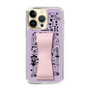 Slim Protection Case - STAND & RING RIBBON Sakura Pink［ Rune Naito - RUNE Girl Retro & Modern - Purple ］
