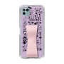 Slim Protection Case - STAND & RING RIBBON Sakura Pink［ Rune Naito - RUNE Girl Retro & Modern - Purple ］