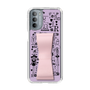 Slim Protection Case - STAND & RING RIBBON Sakura Pink［ Rune Naito - RUNE Girl Retro & Modern - Purple ］