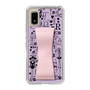 Slim Protection Case - STAND & RING RIBBON Sakura Pink［ Rune Naito - RUNE Girl Retro & Modern - Purple ］