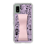 Slim Protection Case - STAND & RING RIBBON Sakura Pink［ Rune Naito - RUNE Girl Retro & Modern - Purple ］
