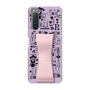Slim Protection Case - STAND & RING RIBBON Sakura Pink［ Rune Naito - RUNE Girl Retro & Modern - Purple ］