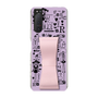 Slim Protection Case - STAND & RING RIBBON Sakura Pink［ Rune Naito - RUNE Girl Retro & Modern - Purple ］