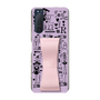 Slim Protection Case - STAND & RING RIBBON Sakura Pink［ Rune Naito - RUNE Girl Retro & Modern - Purple ］