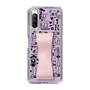 Slim Protection Case - STAND & RING RIBBON Sakura Pink［ Rune Naito - RUNE Girl Retro & Modern - Purple ］
