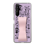 Slim Protection Case - STAND & RING RIBBON Sakura Pink［ Rune Naito - RUNE Girl Retro & Modern - Purple ］