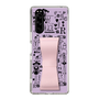 Slim Protection Case - STAND & RING RIBBON Sakura Pink［ Rune Naito - RUNE Girl Retro & Modern - Purple ］