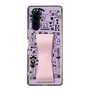 Slim Protection Case - STAND & RING RIBBON Sakura Pink［ Rune Naito - RUNE Girl Retro & Modern - Purple ］