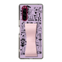 Slim Protection Case - STAND & RING RIBBON Sakura Pink［ Rune Naito - RUNE Girl Retro & Modern - Purple ］