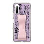 Slim Protection Case - STAND & RING RIBBON Sakura Pink［ Rune Naito - RUNE Girl Retro & Modern - Purple ］