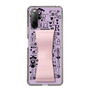 Slim Protection Case - STAND & RING RIBBON Sakura Pink［ Rune Naito - RUNE Girl Retro & Modern - Purple ］