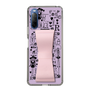 Slim Protection Case - STAND & RING RIBBON Sakura Pink［ Rune Naito - RUNE Girl Retro & Modern - Purple ］