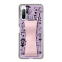 Slim Protection Case - STAND & RING RIBBON Sakura Pink［ Rune Naito - RUNE Girl Retro & Modern - Purple ］