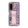 Slim Protection Case - STAND & RING RIBBON Sakura Pink［ Rune Naito - RUNE Girl Retro & Modern - Purple ］