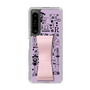 Slim Protection Case - STAND & RING RIBBON Sakura Pink［ Rune Naito - RUNE Girl Retro & Modern - Purple ］