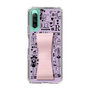Slim Protection Case - STAND & RING RIBBON Sakura Pink［ Rune Naito - RUNE Girl Retro & Modern - Purple ］