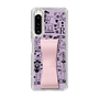 Slim Protection Case - STAND & RING RIBBON Sakura Pink［ Rune Naito - RUNE Girl Retro & Modern - Purple ］