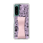 Slim Protection Case - STAND & RING RIBBON Sakura Pink［ Rune Naito - RUNE Girl Retro & Modern - Purple ］