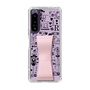 Slim Protection Case - STAND & RING RIBBON Sakura Pink［ Rune Naito - RUNE Girl Retro & Modern - Purple ］