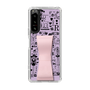 Slim Protection Case - STAND & RING RIBBON Sakura Pink［ Rune Naito - RUNE Girl Retro & Modern - Purple ］