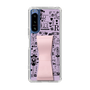 Slim Protection Case - STAND & RING RIBBON Sakura Pink［ Rune Naito - RUNE Girl Retro & Modern - Purple ］