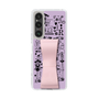Slim Protection Case - STAND & RING RIBBON Sakura Pink［ Rune Naito - RUNE Girl Retro & Modern - Purple ］