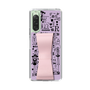 Slim Protection Case - STAND & RING RIBBON Sakura Pink［ Rune Naito - RUNE Girl Retro & Modern - Purple ］