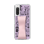 Slim Protection Case - STAND & RING RIBBON Sakura Pink［ Rune Naito - RUNE Girl Retro & Modern - Purple ］