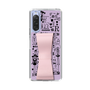 Slim Protection Case - STAND & RING RIBBON Sakura Pink［ Rune Naito - RUNE Girl Retro & Modern - Purple ］