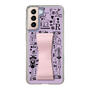 Slim Protection Case - STAND & RING RIBBON Sakura Pink［ Rune Naito - RUNE Girl Retro & Modern - Purple ］