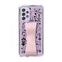 Slim Protection Case - STAND & RING RIBBON Sakura Pink［ Rune Naito - RUNE Girl Retro & Modern - Purple ］