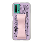 Slim Protection Case - STAND & RING RIBBON Sakura Pink［ Rune Naito - RUNE Girl Retro & Modern - Purple ］