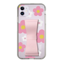 Slim Protection Case - STAND & RING RIBBON Sakura Pink［ Rune Naito - RUNE Flower - Pink ］