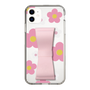 Slim Protection Case - STAND & RING RIBBON Sakura Pink［ Rune Naito - RUNE Flower - Pink ］