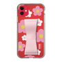 Slim Protection Case - STAND & RING RIBBON Sakura Pink［ Rune Naito - RUNE Flower - Pink ］