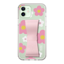 Slim Protection Case - STAND & RING RIBBON Sakura Pink［ Rune Naito - RUNE Flower - Pink ］