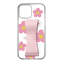 Slim Protection Case - STAND & RING RIBBON Sakura Pink［ Rune Naito - RUNE Flower - Pink ］