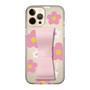 Slim Protection Case - STAND & RING RIBBON Sakura Pink［ Rune Naito - RUNE Flower - Pink ］