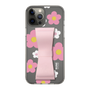 Slim Protection Case - STAND & RING RIBBON Sakura Pink［ Rune Naito - RUNE Flower - Pink ］
