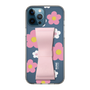 Slim Protection Case - STAND & RING RIBBON Sakura Pink［ Rune Naito - RUNE Flower - Pink ］