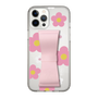 Slim Protection Case - STAND & RING RIBBON Sakura Pink［ Rune Naito - RUNE Flower - Pink ］