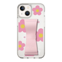 Slim Protection Case - STAND & RING RIBBON Sakura Pink［ Rune Naito - RUNE Flower - Pink ］