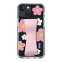 Slim Protection Case - STAND & RING RIBBON Sakura Pink［ Rune Naito - RUNE Flower - Pink ］