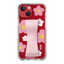 Slim Protection Case - STAND & RING RIBBON Sakura Pink［ Rune Naito - RUNE Flower - Pink ］