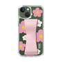 Slim Protection Case - STAND & RING RIBBON Sakura Pink［ Rune Naito - RUNE Flower - Pink ］
