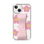 Slim Protection Case - STAND & RING RIBBON Sakura Pink［ Rune Naito - RUNE Flower - Pink ］